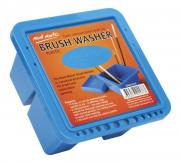 Brush Washer Twin Compartment Square Plastic